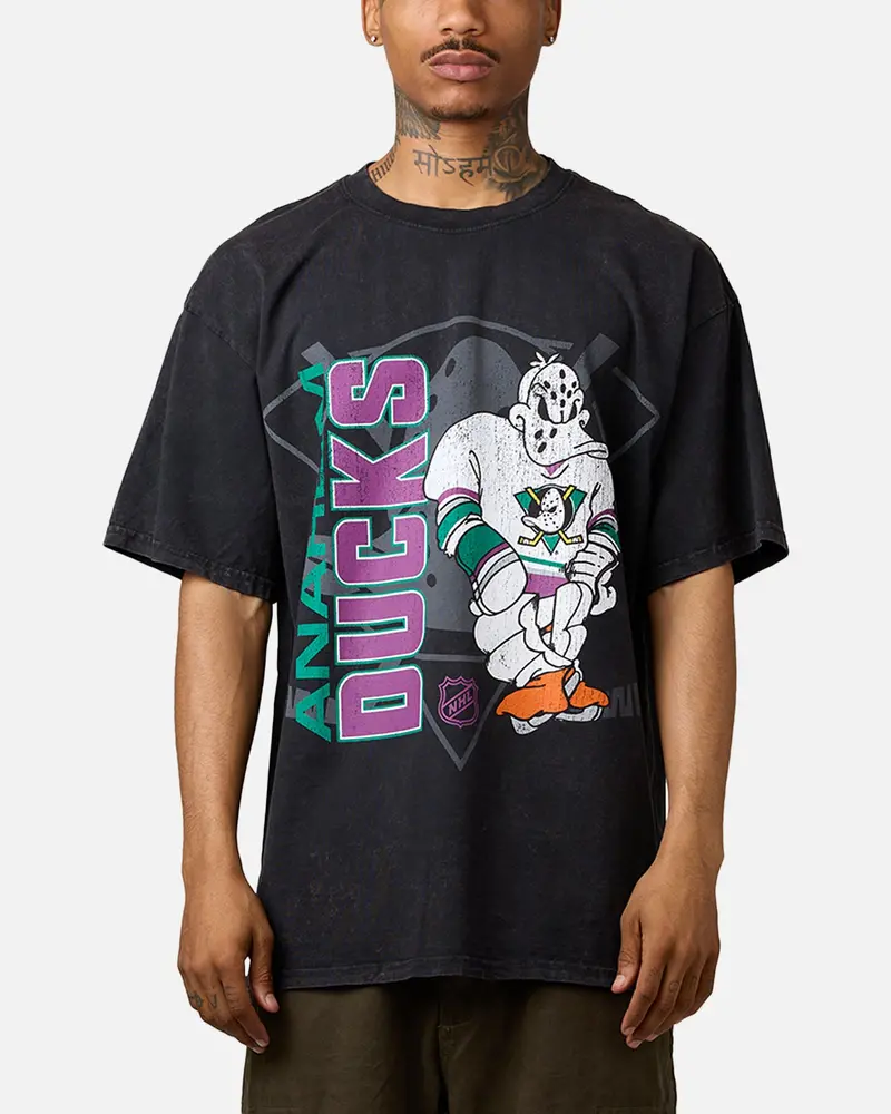 Culture Kings Anaheim Ducks Smash T-Shirt Washed Black 1