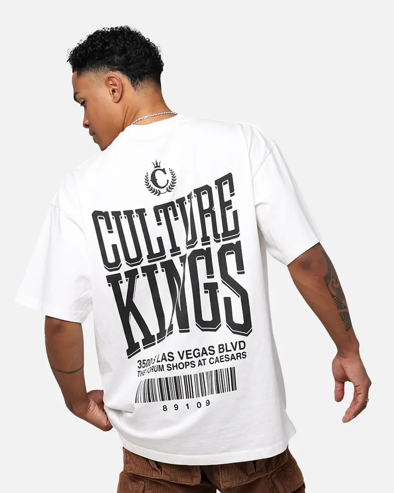 Culture Kings Barcode T-Shirt White 1