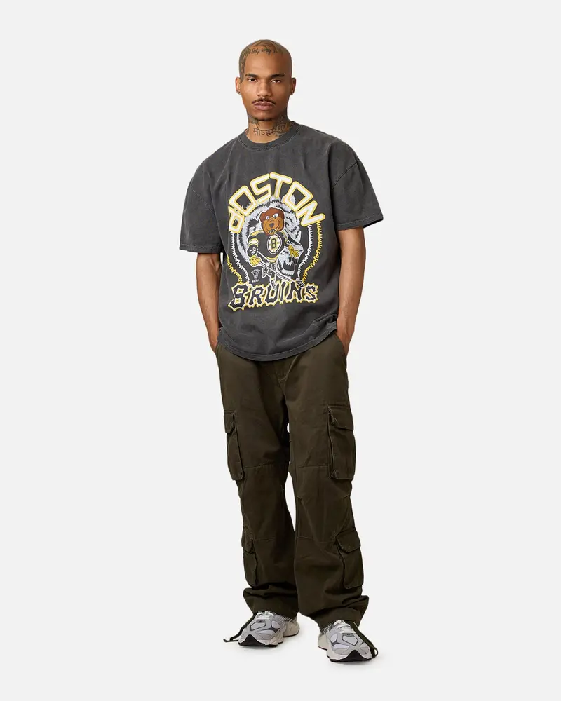 Culture Kings Boston Bruins Blades Heavyweight T-Shirt Black Wash 3