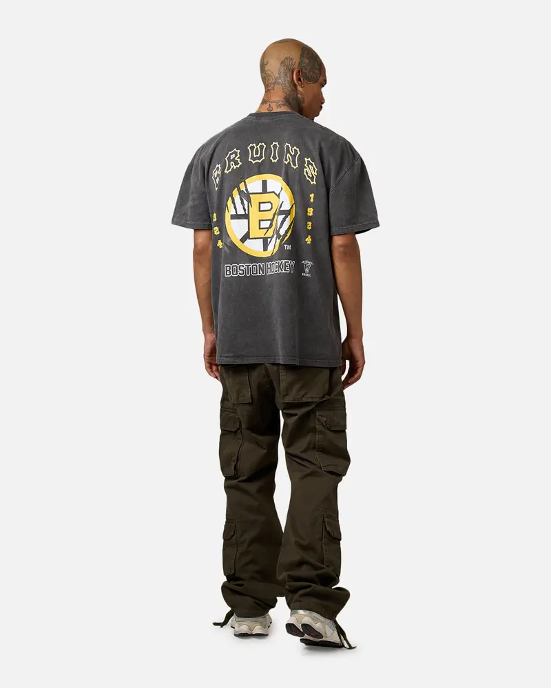 Culture Kings Boston Bruins Blades Heavyweight T-Shirt Black Wash 6
