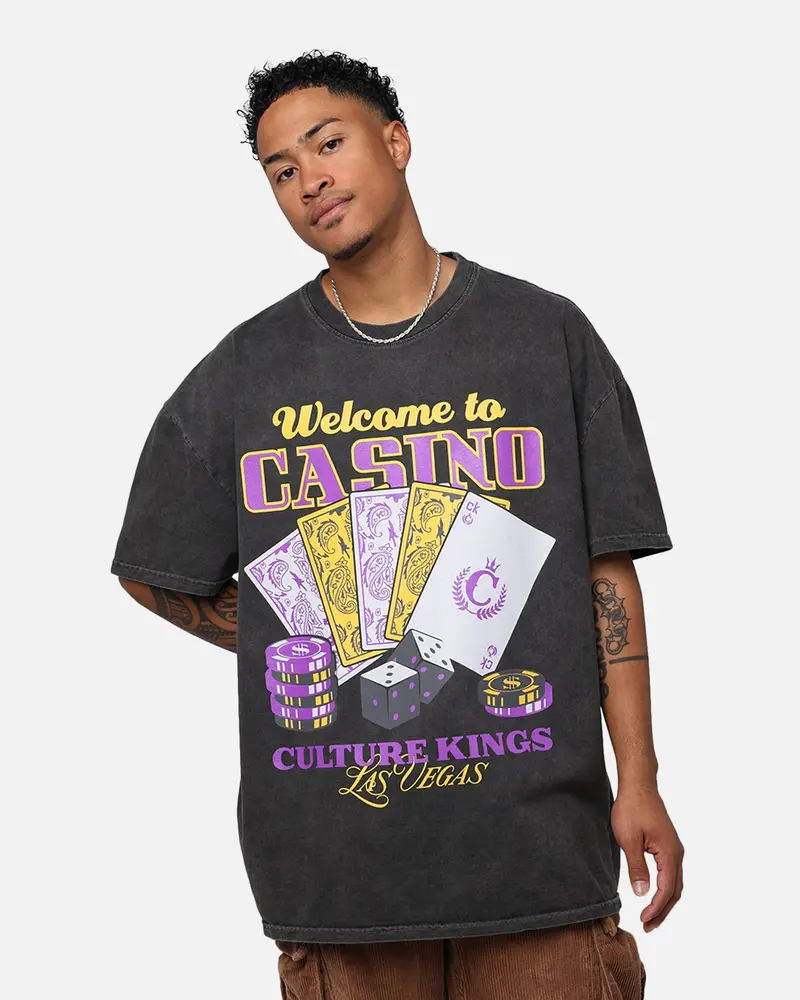 Culture Kings Casino Vegas T-Shirt Washed Black 1