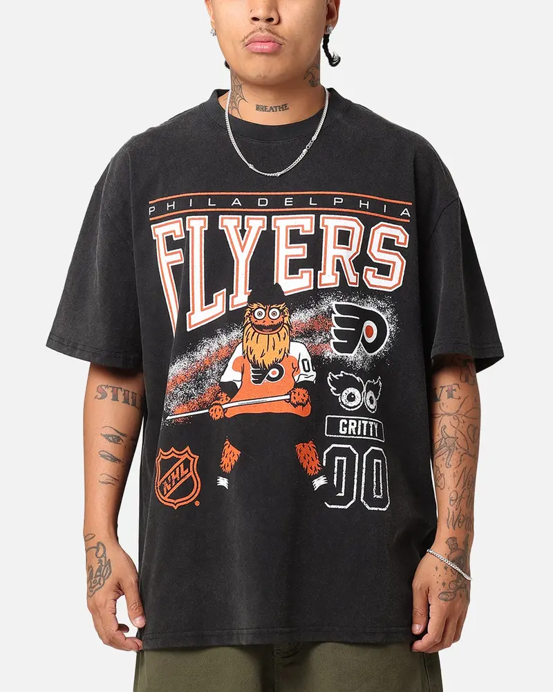 Culture Kings Philadelphia Flyers Mascot Heavy T-Shirt Vintage Black 1