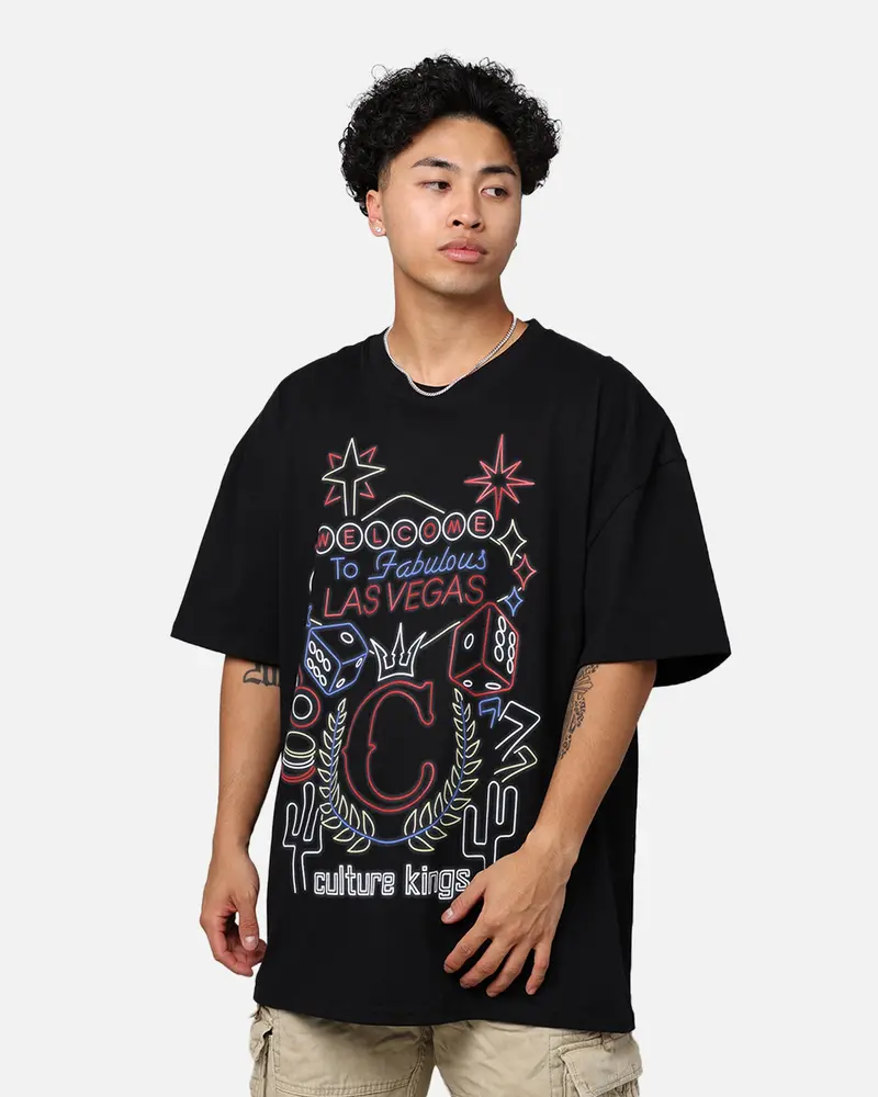 Culture Kings Sign Vegas T-Shirt Black 1