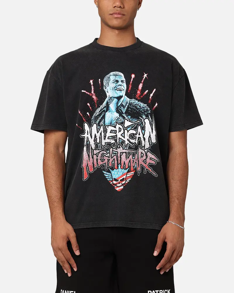 Culture Kings X Wwe Cody Rhodes Heavy T-Shirt Vintage Black 1