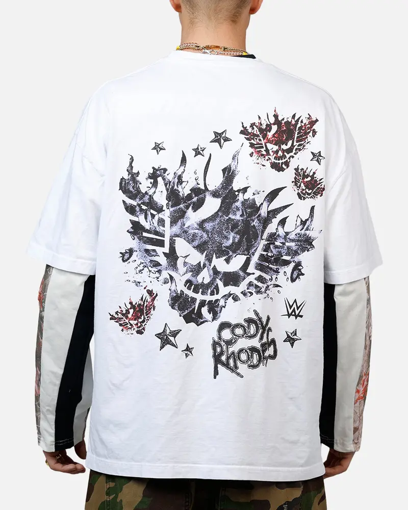 Culture Kings X Wwe Cody Rhodes Wrestlemania Xli Vintage T-Shirt White 1