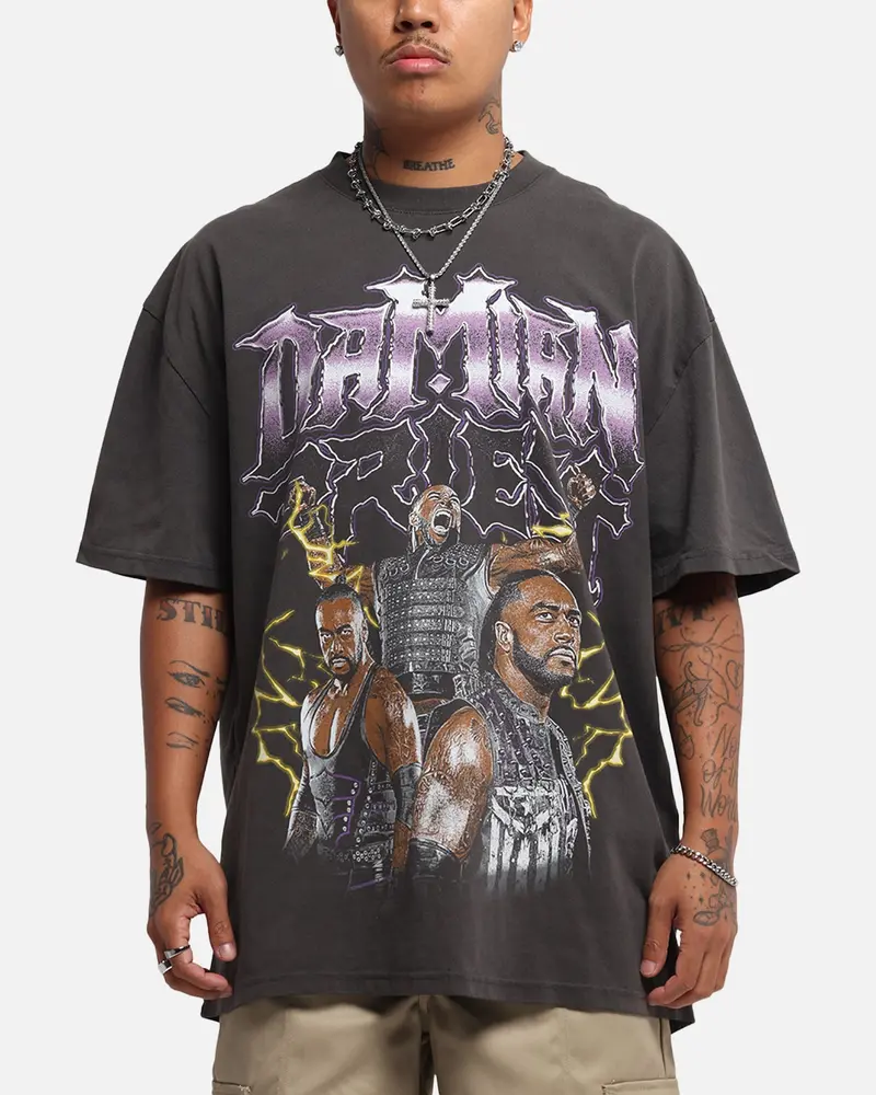 Culture Kings X Wwe Damian Priest Wrestlemania Xli Heavy T-Shirt Black Wash 1