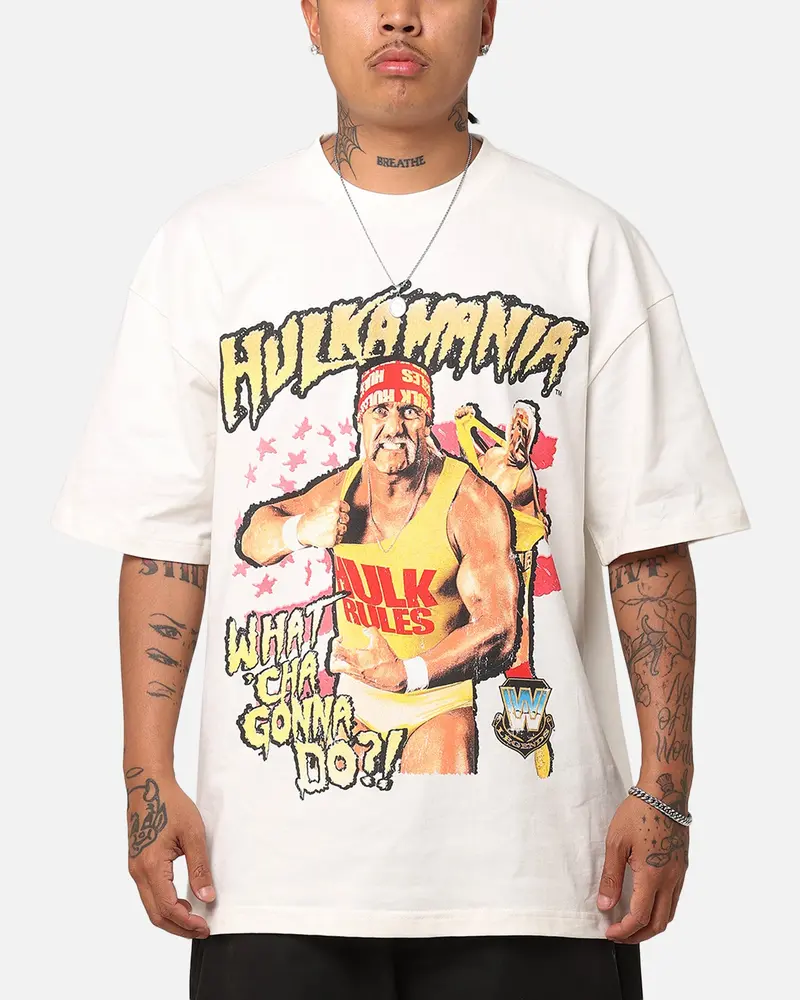 Culture Kings X Wwe Hulk Hogan Hulkamania Vintage T-Shirt Off White 1
