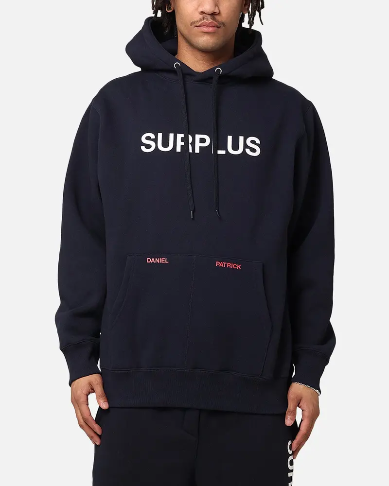 Daniel Patrick Surplus Logo Hoodie Navy/Cream/Red 1