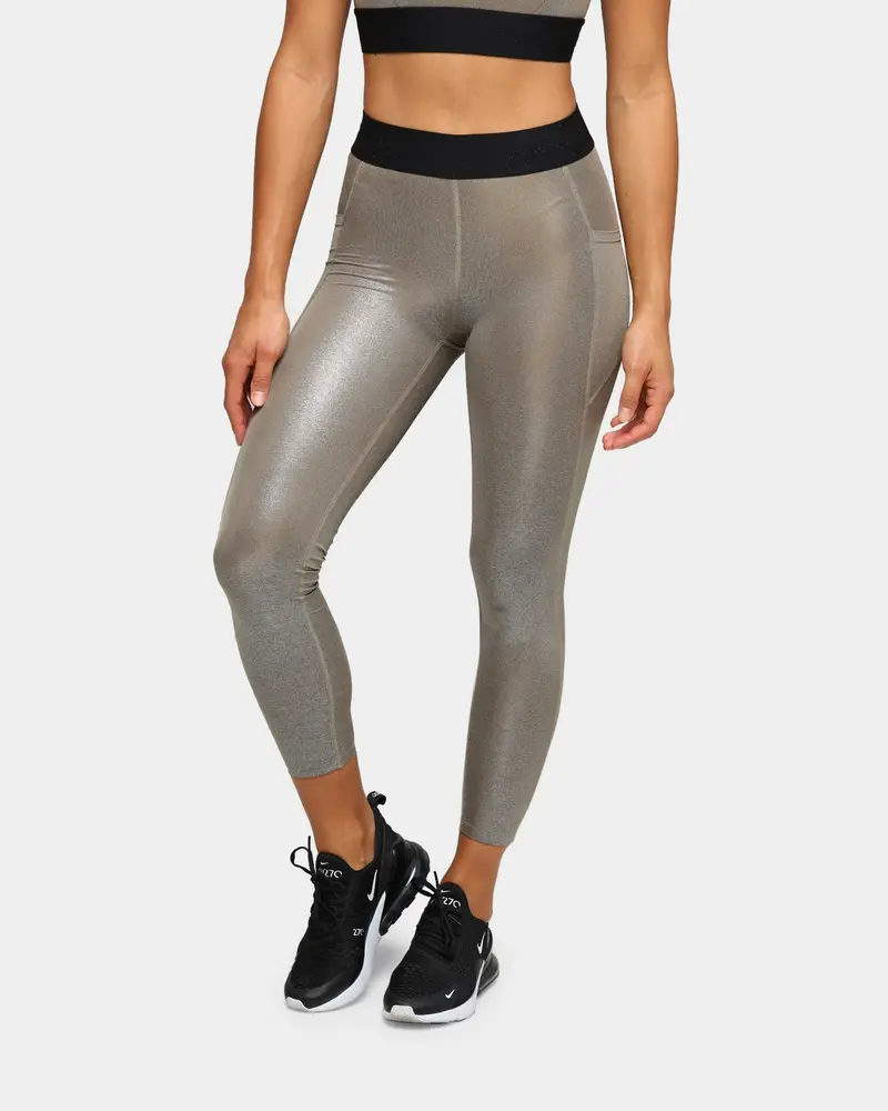 Dead Sport Women's Phantom Tights Gold/Black/Gold 1