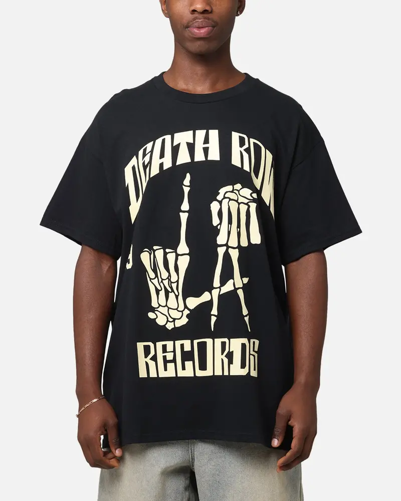 Deathrow Records La 91 Bones T-Shirt Black 1