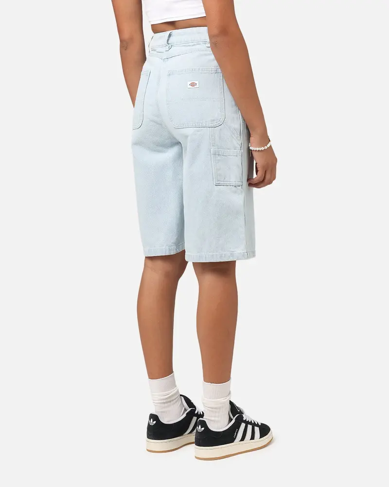 Dickies Women's Carpenter Denim Shorts Sky Blue 1