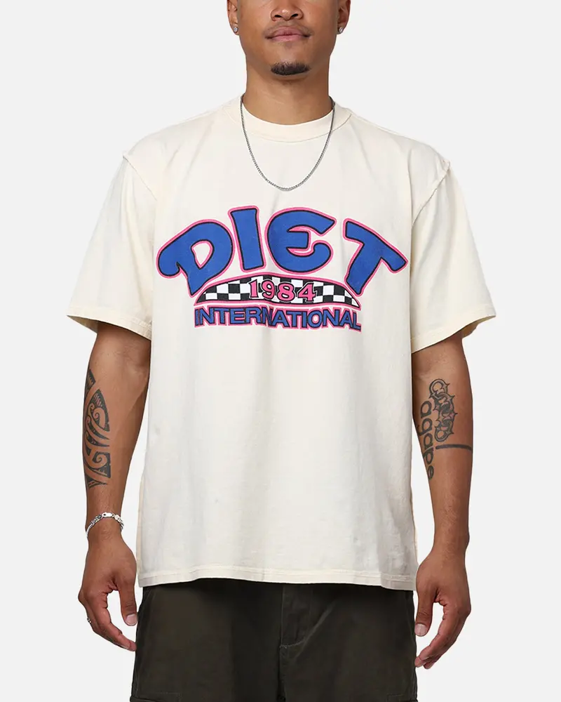 Diet Starts Monday Diet International T-Shirt Antique White/Blue 1