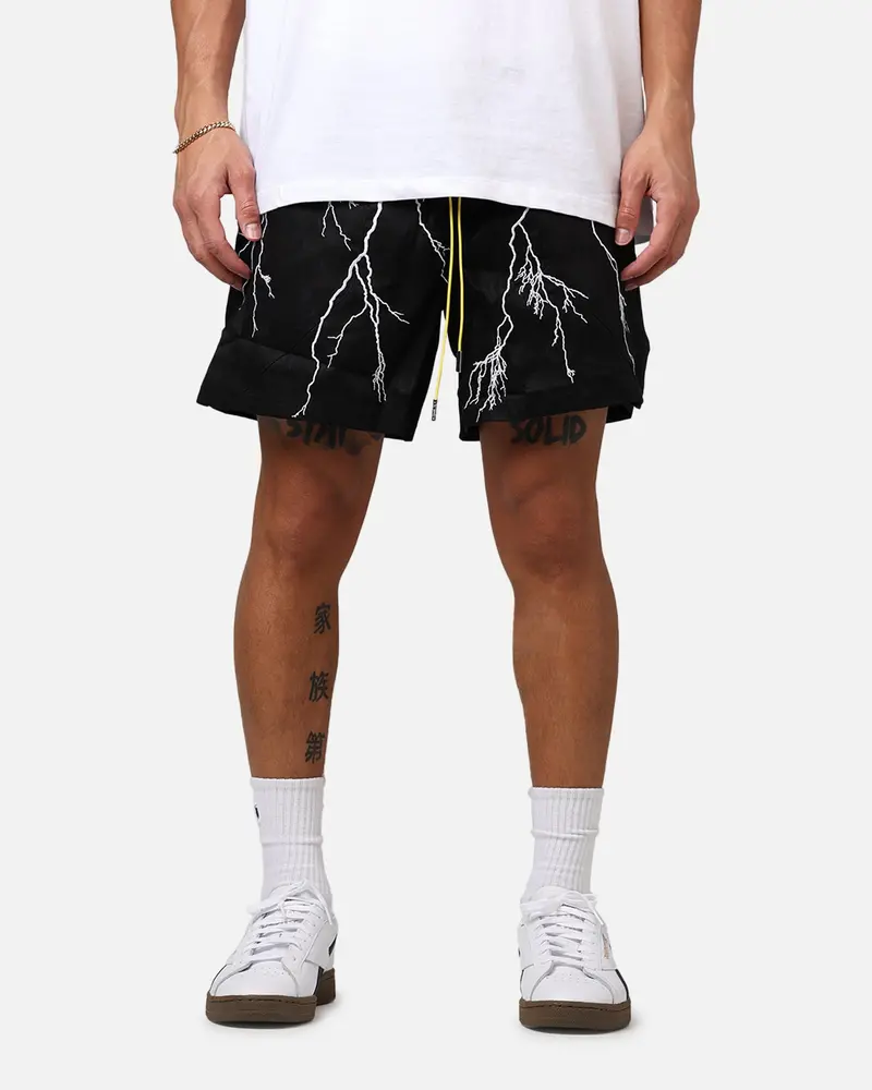 Diet Starts Monday Lightning Shorts Black 1