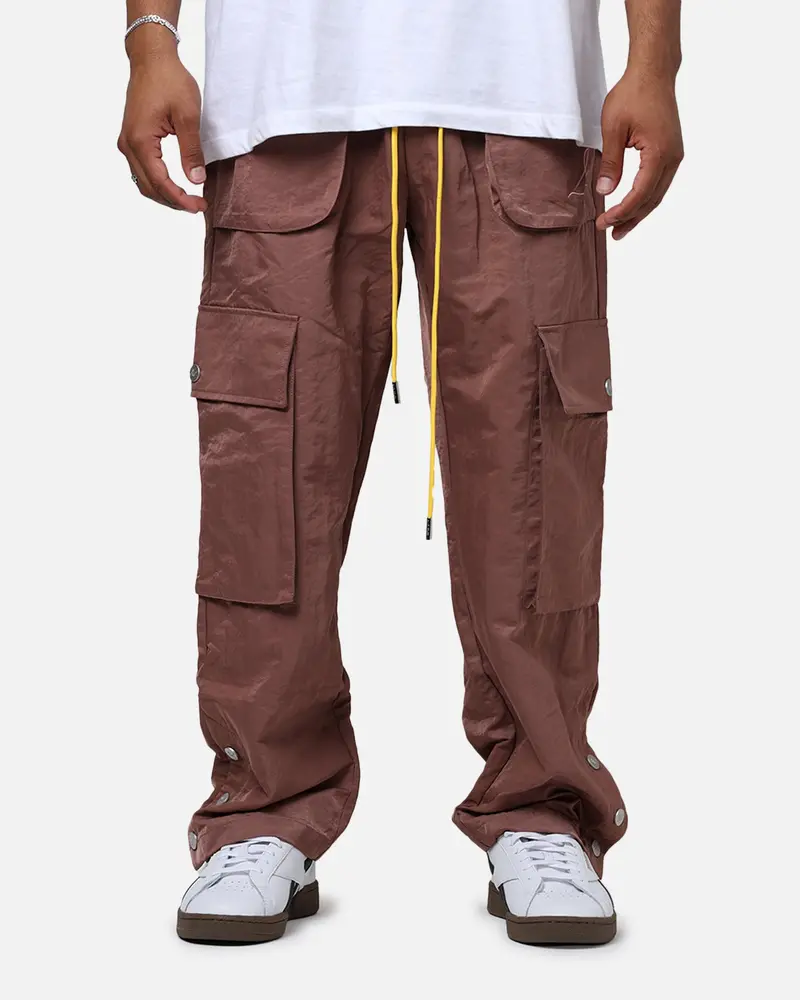 Diet Starts Monday Nylon Cargo Pants Dusty Rose 1