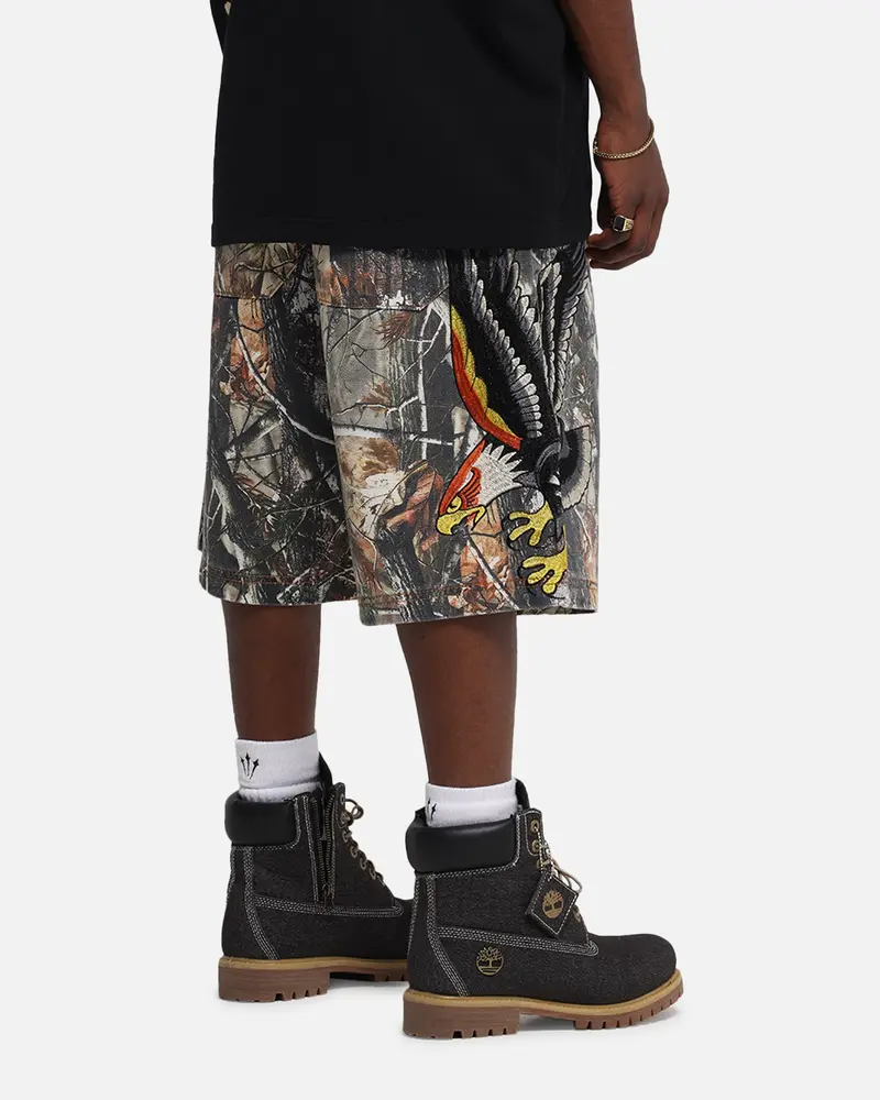 Ed Hardy Eagle Jorts Real Tree Camo 1