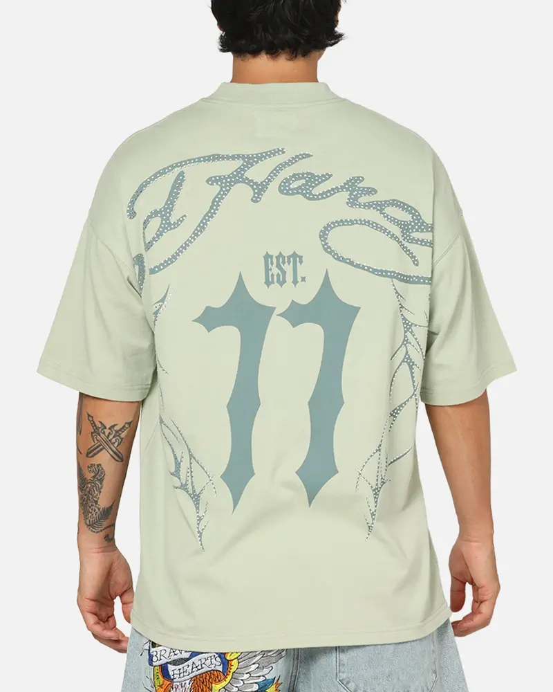 Ed Hardy Established 77 T-Shirt Sage 1