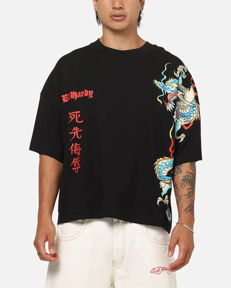 Ed Hardy Fireborn T-Shirt Black 1