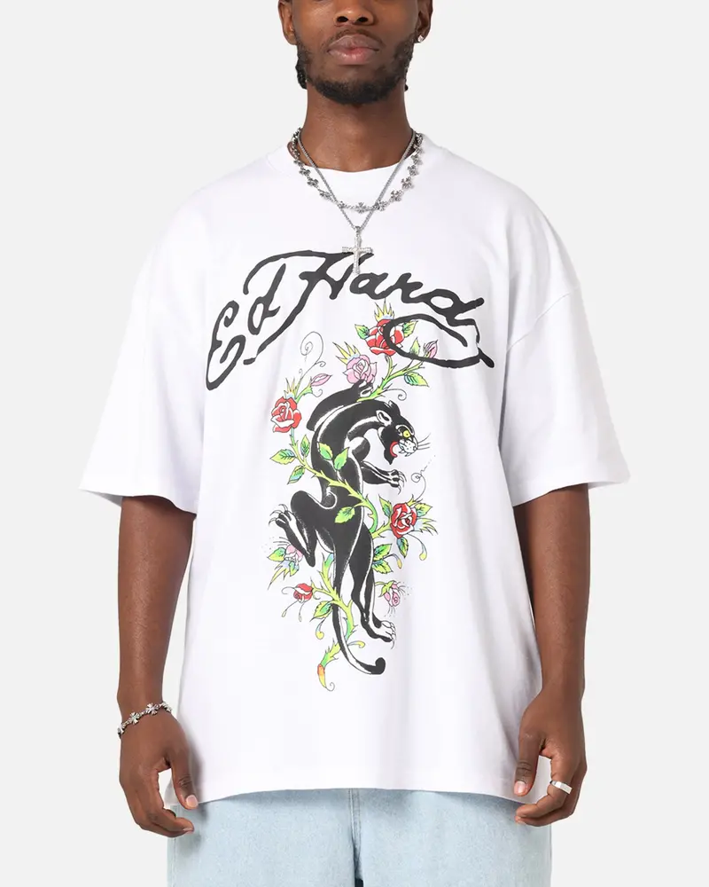 Ed Hardy Savage Bloom T-Shirt White 1