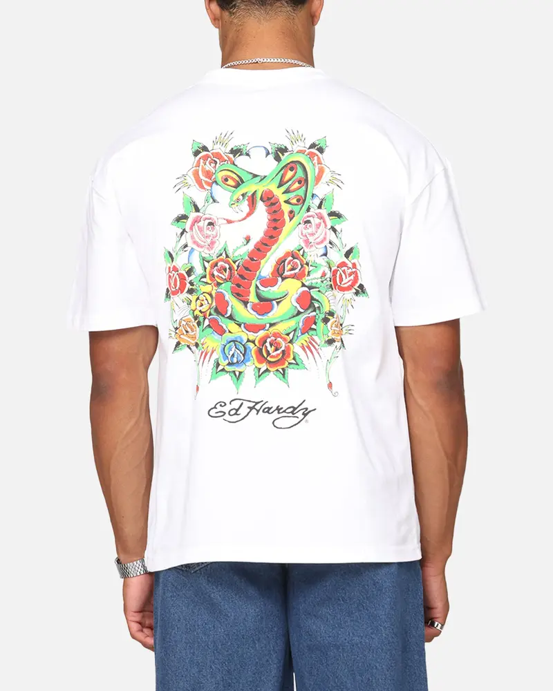 Ed Hardy Serpent T-Shirt White 1