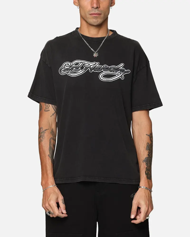 Ed Hardy Tribal T-Shirt Black 1