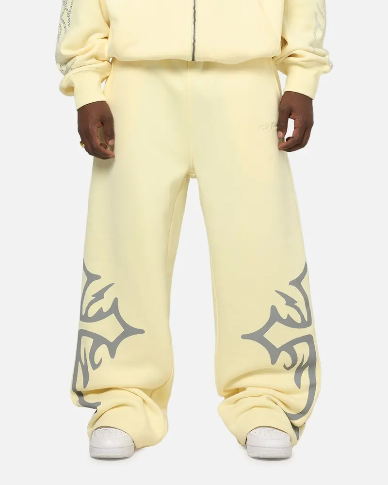 Ed Hardy Trinity Sweatpants Butter Yellow 1