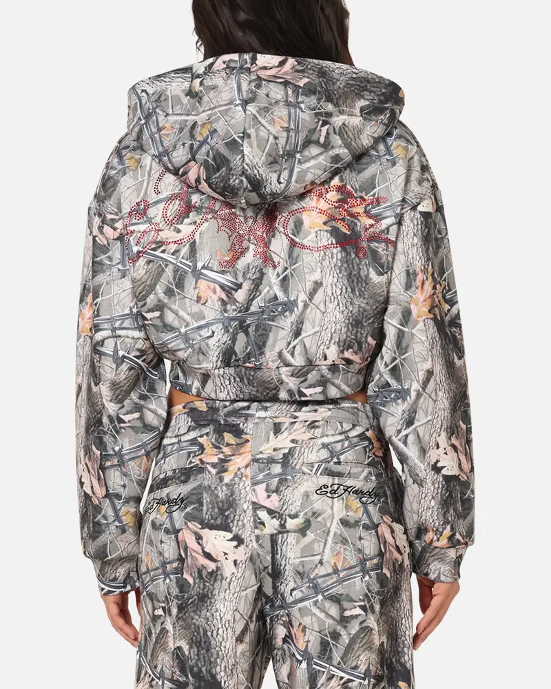 Ed Hardy Women's Butterfly Effect Hoodie Real Tree Camo 1