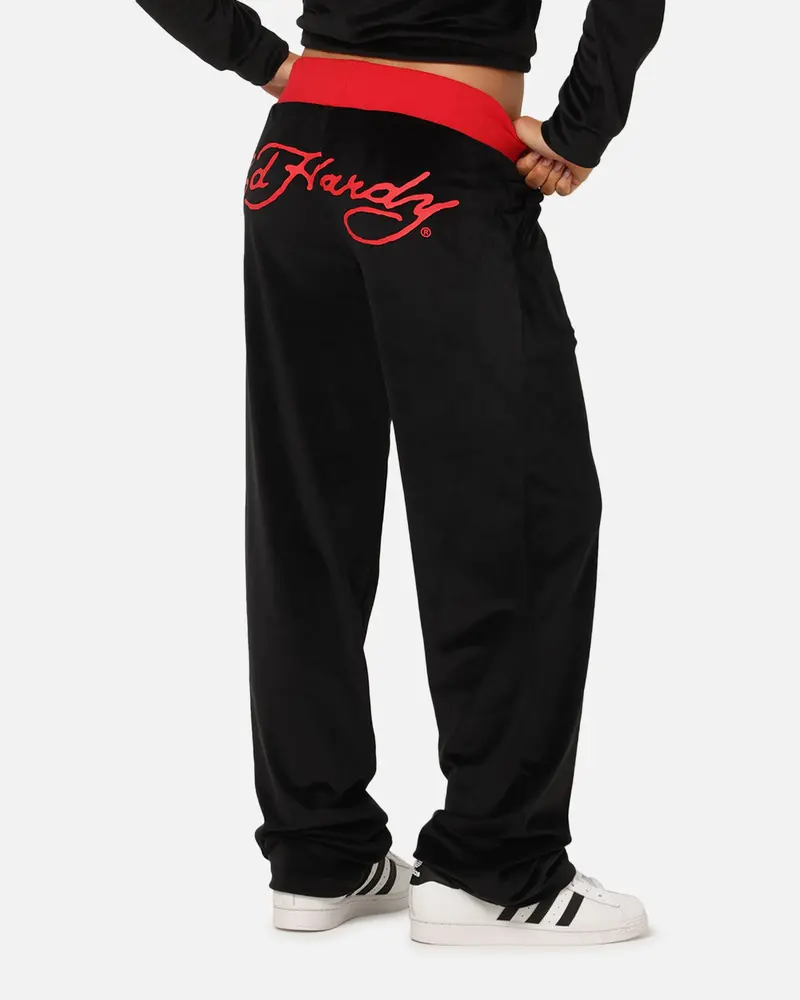 Ed Hardy Women's Ed Hardy Trackpants Black/Red 1