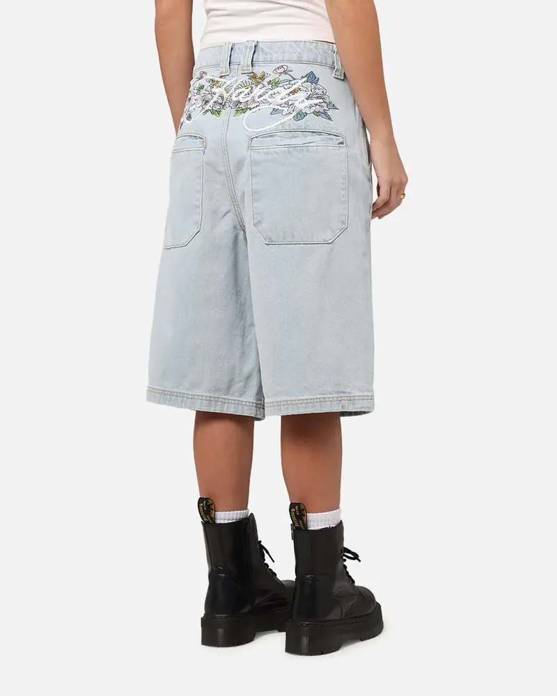 Ed Hardy Women's Flora Jorts Light Wash 1