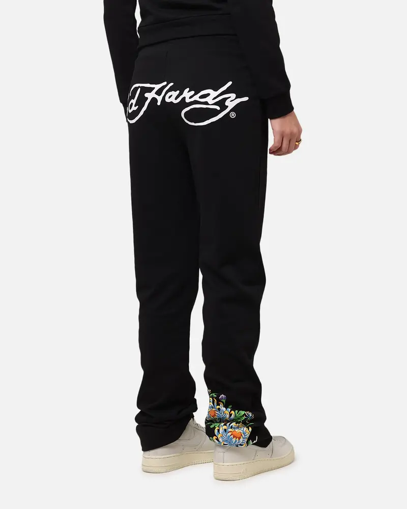 Ed Hardy Women's Flora Trackpants Black 1