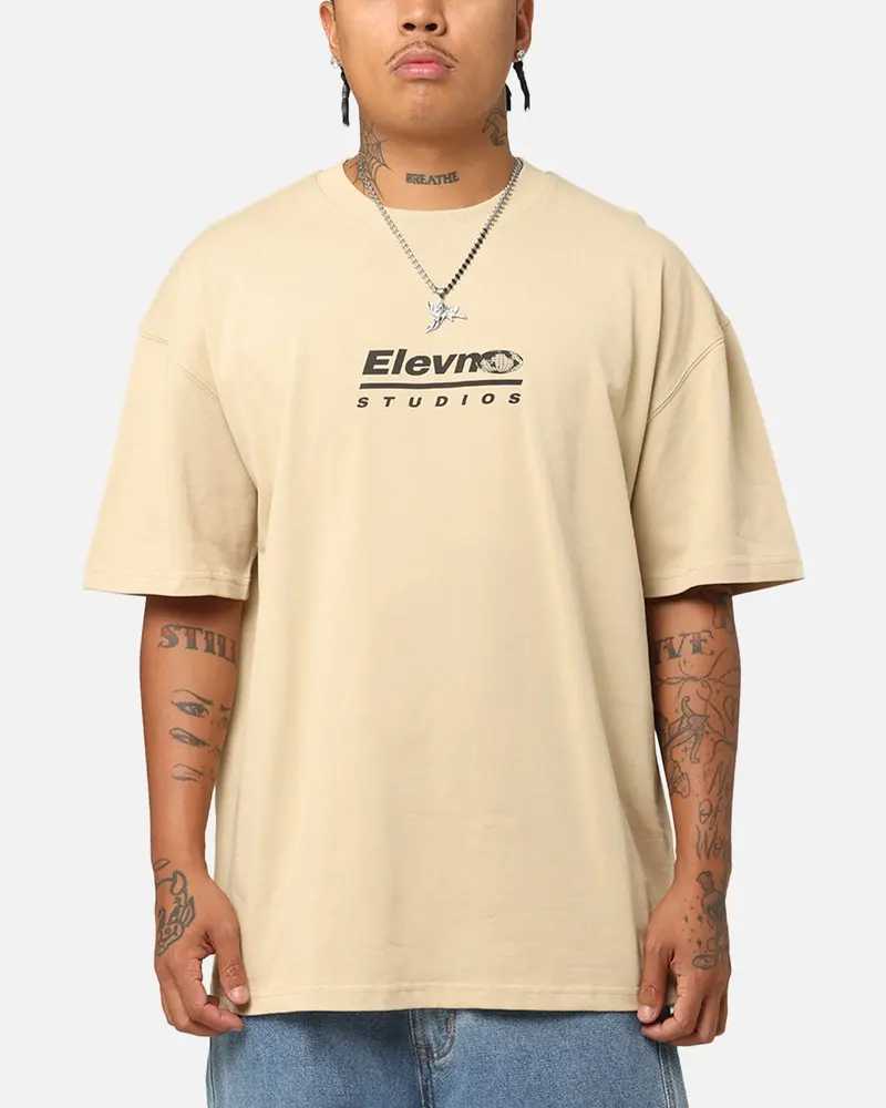 Elevn Clothing Co Elevn To The World T-Shirt Tan 1