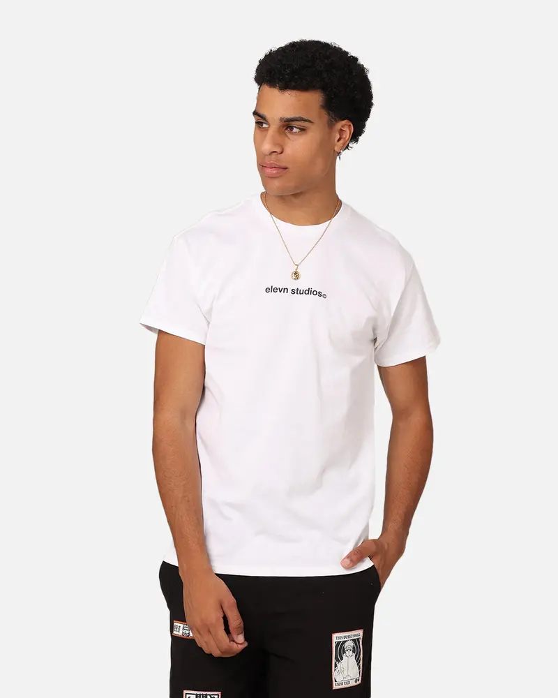 Elevn Clothing Co Textual T-Shirt White 1