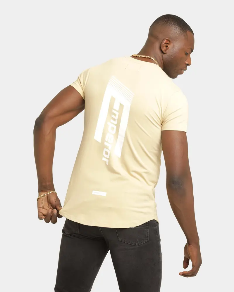 Emperor Apparel Distinction After Dark Short Sleeve T-Shirt Sand/White 1