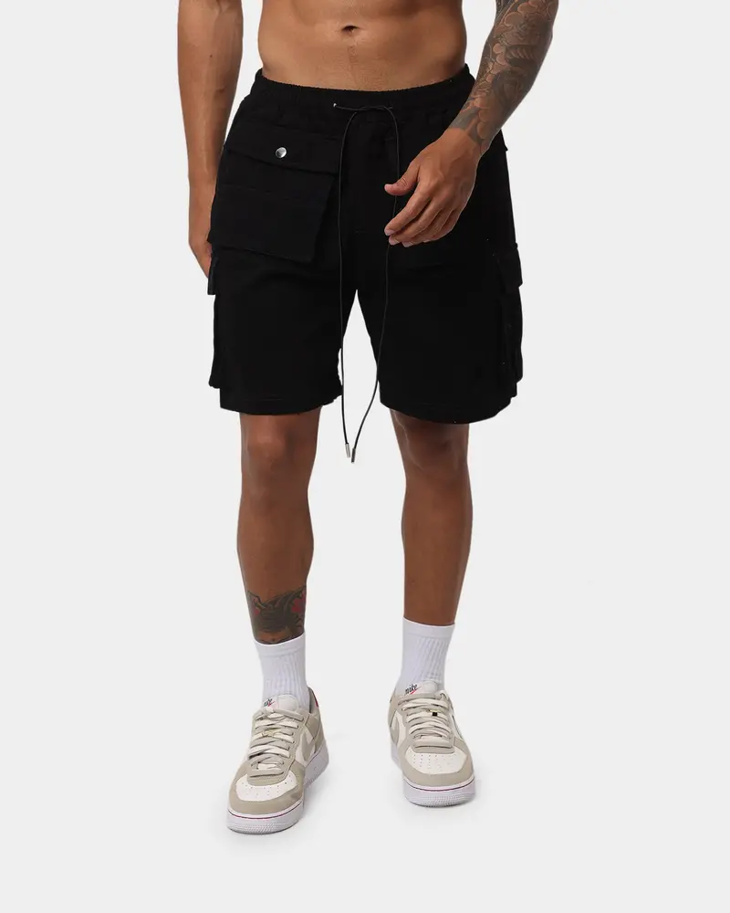 En Es Ebb Tide Cargo Shorts Black 1