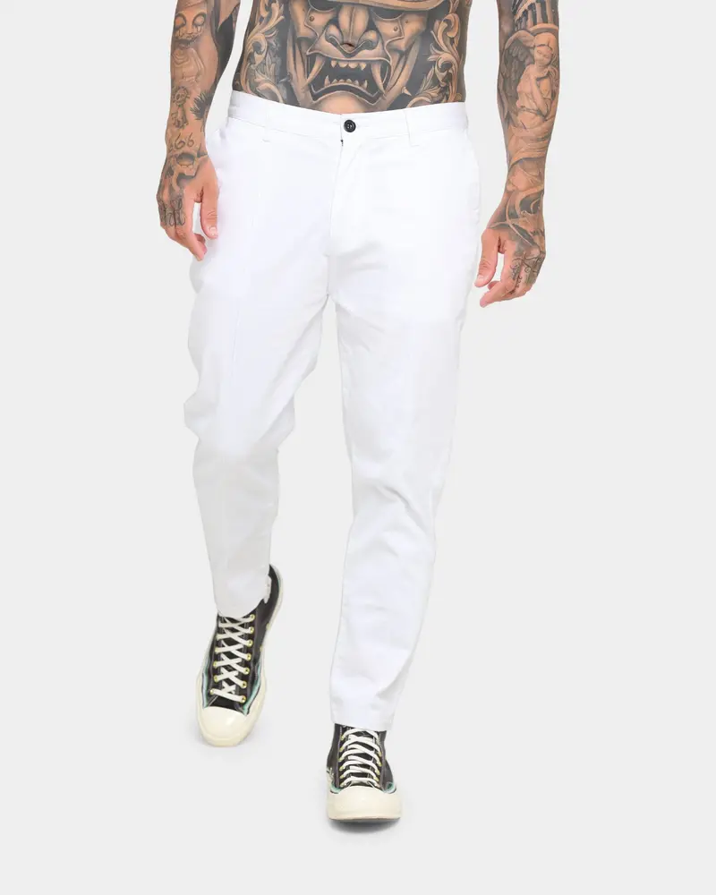 En Es Tailored Daily Trouser White 1