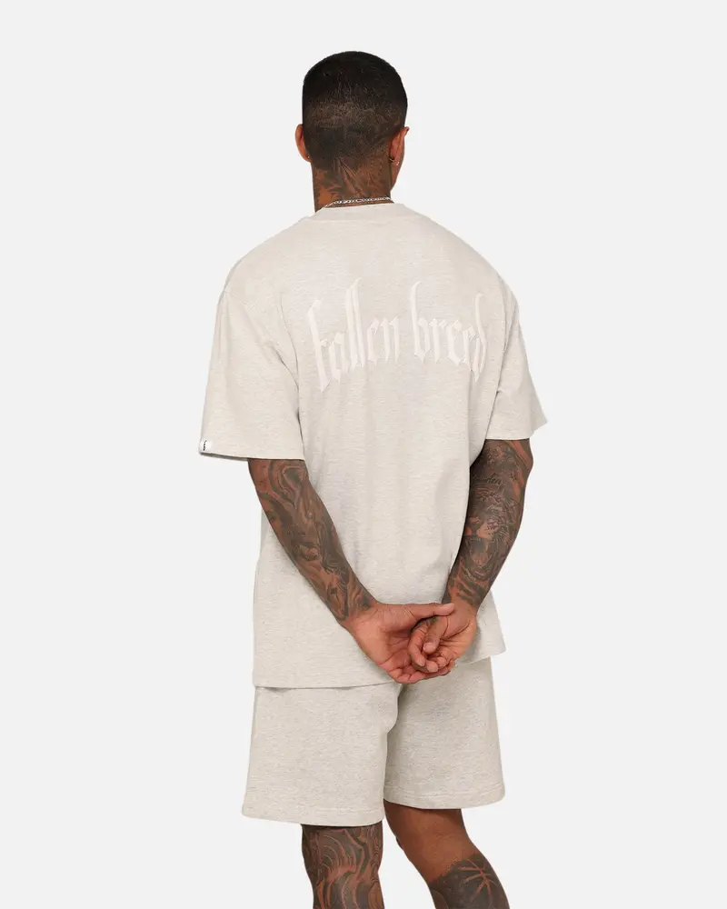 Fallen Breed Monogram T-Shirt Grey Marle/White 1