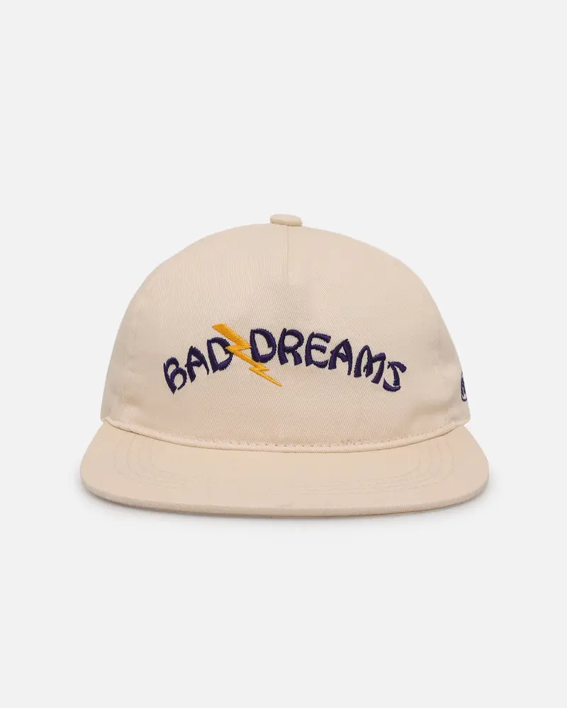 Felt Bad Dreams Garage 6 Panel Snapback Hat Natural 1