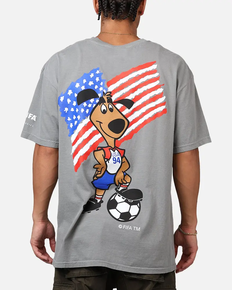 Fifa Fifa 1994 Mascot T-Shirt Washed Grey 1