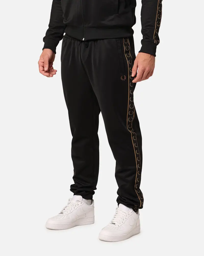 Fred Perry Contrast Tape Track Pants Black/Stone 1