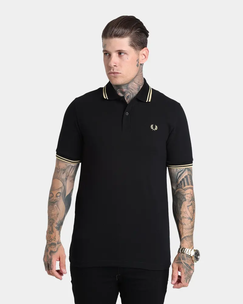 Fred Perry Twin Tipped Fred Perry Shirt Black/Champagne 1