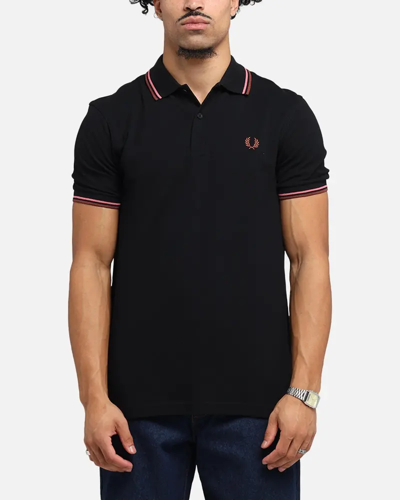 Fred Perry Twin Tipped Polo Shirt Black 1