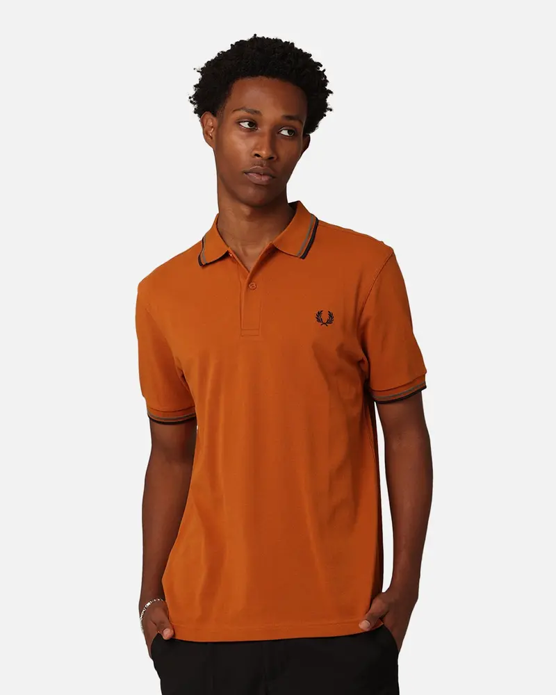 Fred Perry Twin Tipped Polo Shirt Nut Flake 1