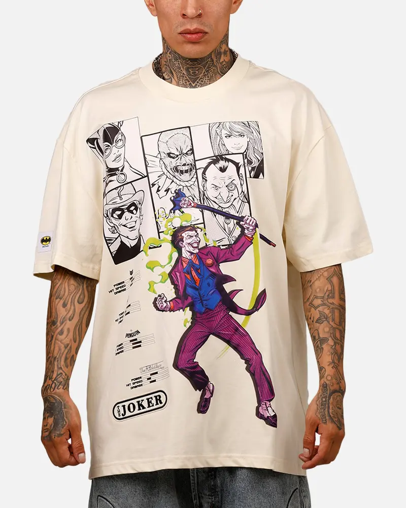 Freeze Max Dc Batman The Joker Team Mayhem 'Troublemakers' T-Shirt Eggshell 1