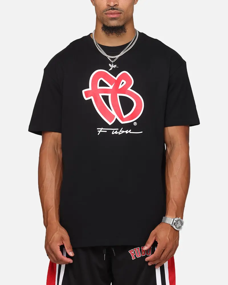 Fubu Basic T-Shirt Black/Red/White 1