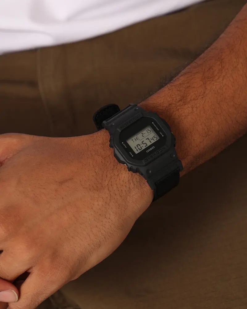 G-Shock Dw-5600Bce-1Dr Utility Black Cordura Watch Black 1