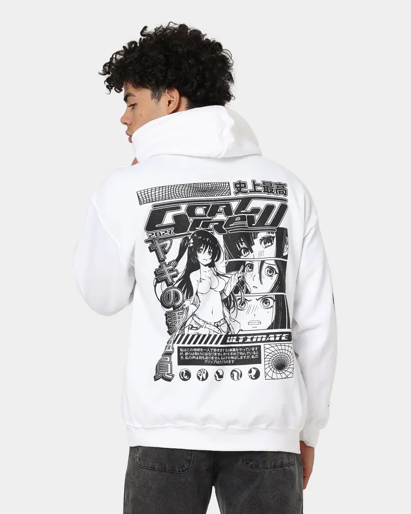 Goat Crew Anime Hoodie White 1