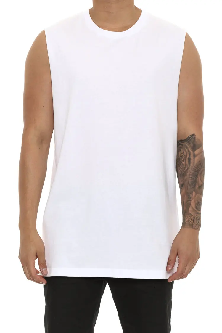 Goat Crew Blank Muscle White 1