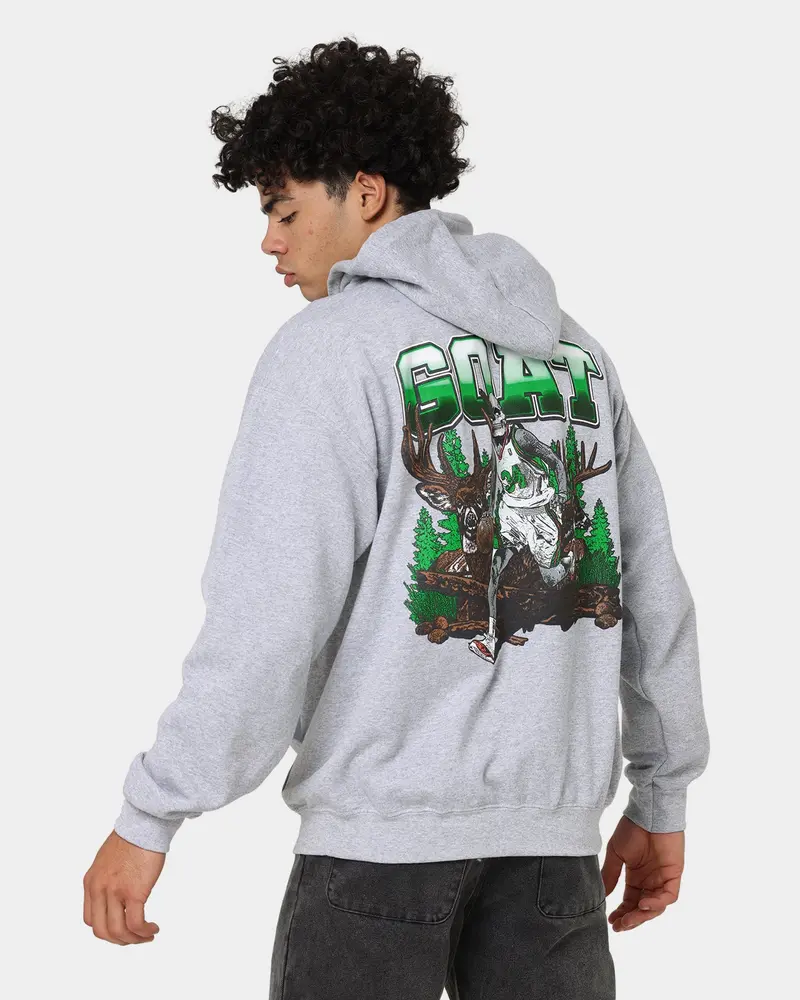 Goat Crew Buck Hunter Hoodie Grey 1