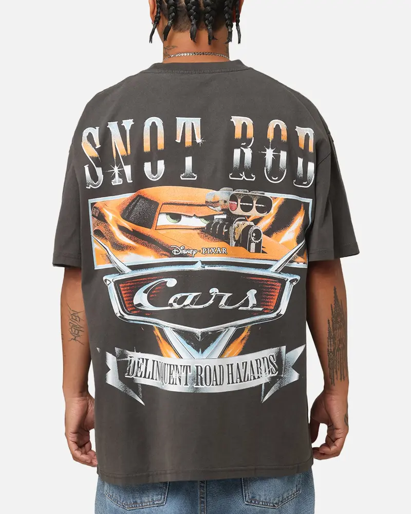Goat Crew Disney And Pixar Cars Snot Rod Heavy T-Shirt Black Wash 1