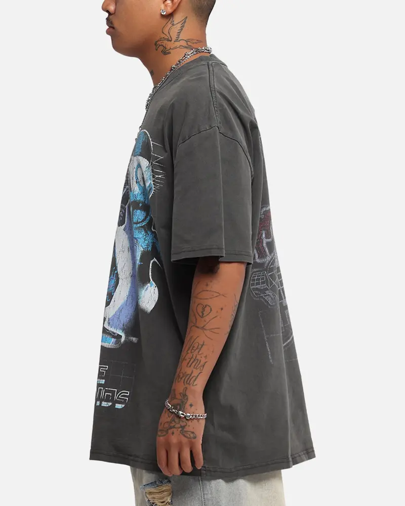 Goat Crew Disney Kingdom Hearts Space Paranoids Heavy T-Shirt Black Wash 6