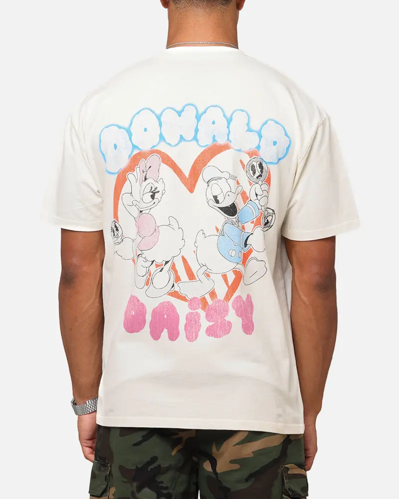 Goat Crew Disney’S Daisy Duck & Donald Duck Heavy T-Shirt Off White 1